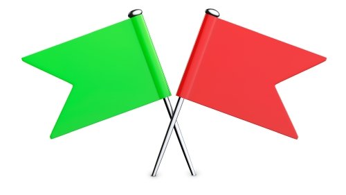 Lot De 4 Drapeaux D'arbitre – Rouge Et Vert – Poignée Antidérapante – Pour Football, Rugby, Sport Scolaire